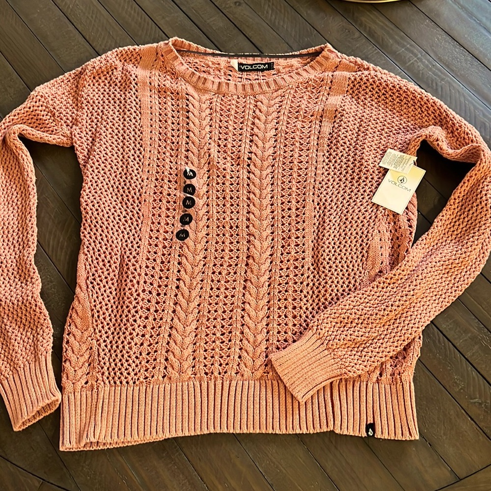 Adorable Volcom sweater! Never been worn, tags still attached!